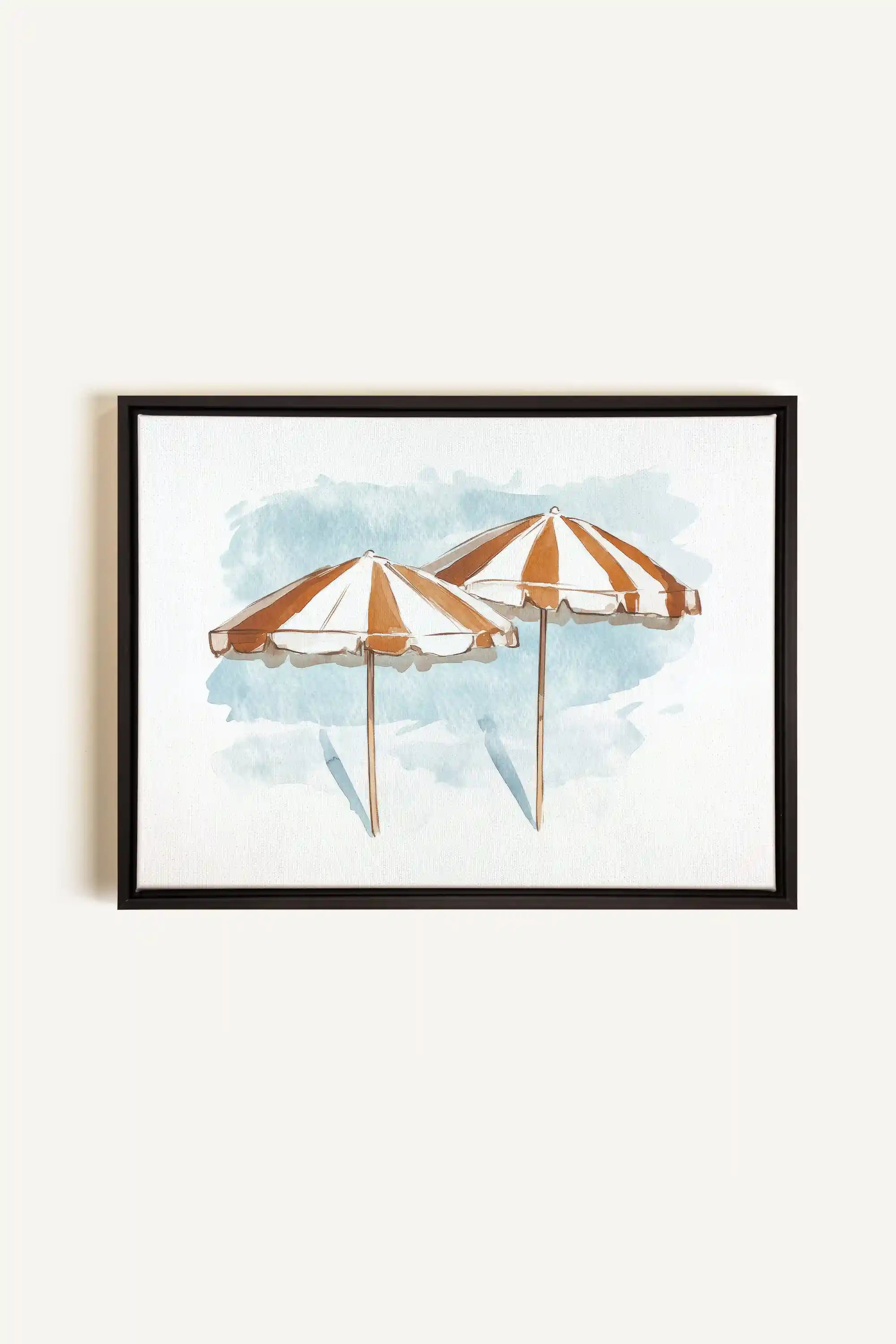 OCEAN SHADE, Oeuvre sur toile étirée, encadré Noir
