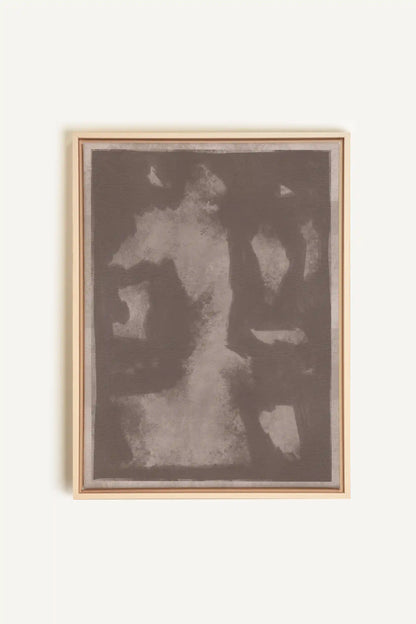 OMBRE MURALE, Oeuvre sur toile étirée, encadré Naturel Clair