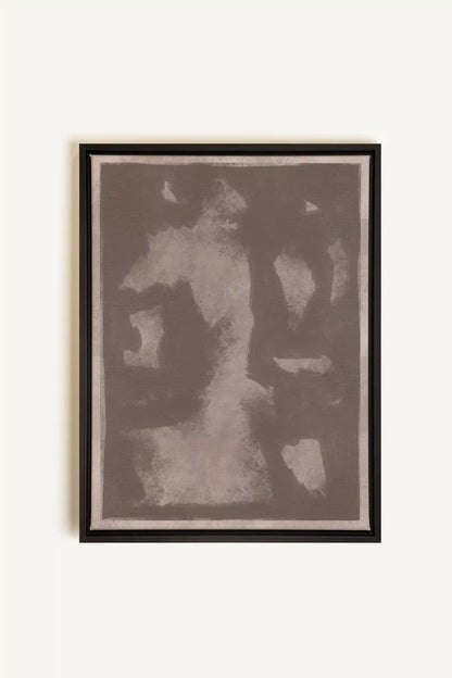 OMBRE MURALE, Artwork on stretched canvas, framed in black