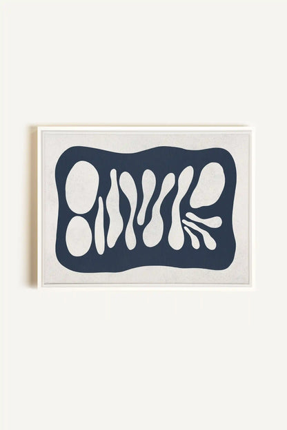 ONDE CRÉATIVE, Artwork on stretched canvas, framed in white