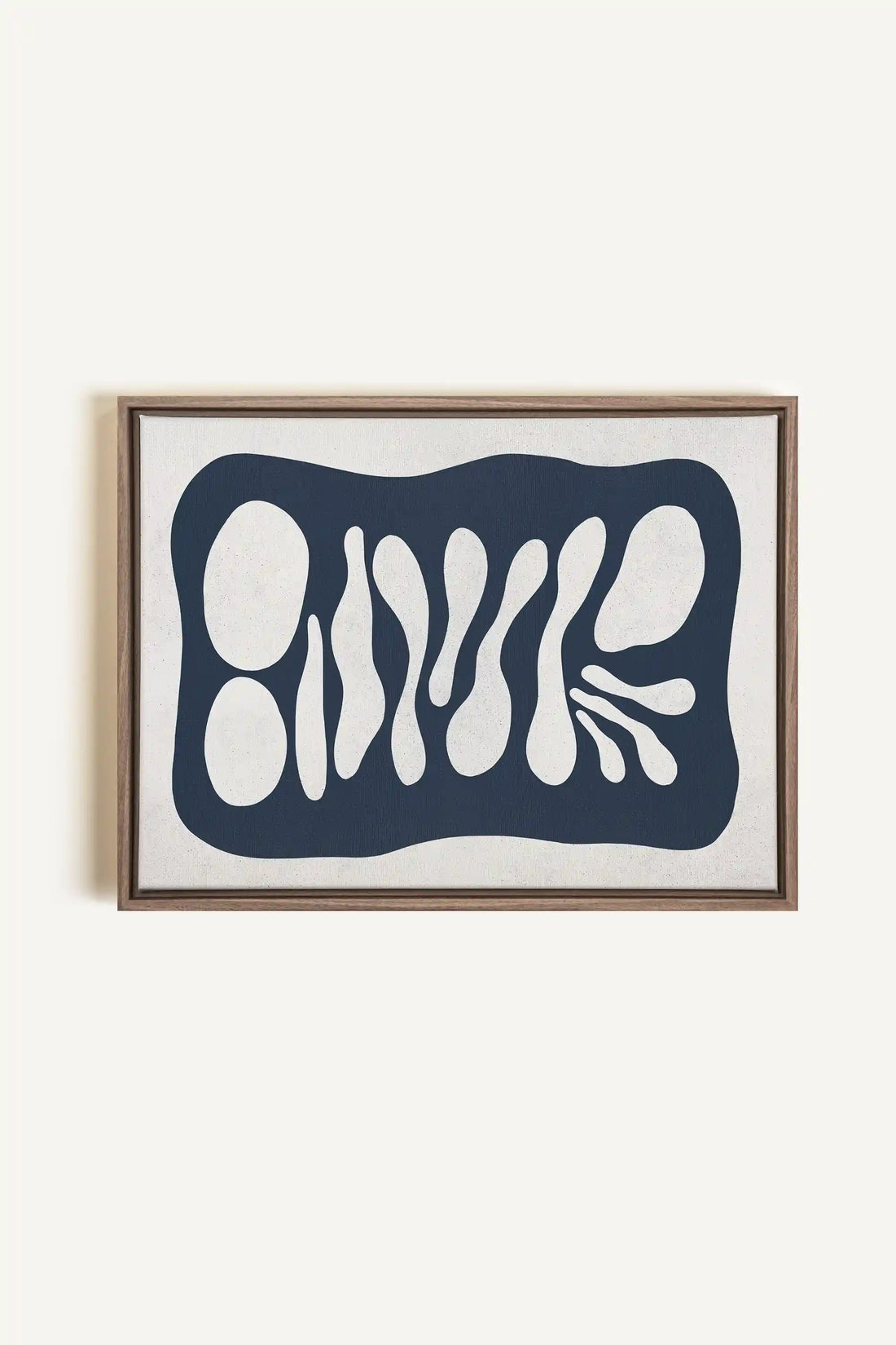 ONDE CRÉATIVE, Oeuvre sur toile étirée, encadré Brun Chêne