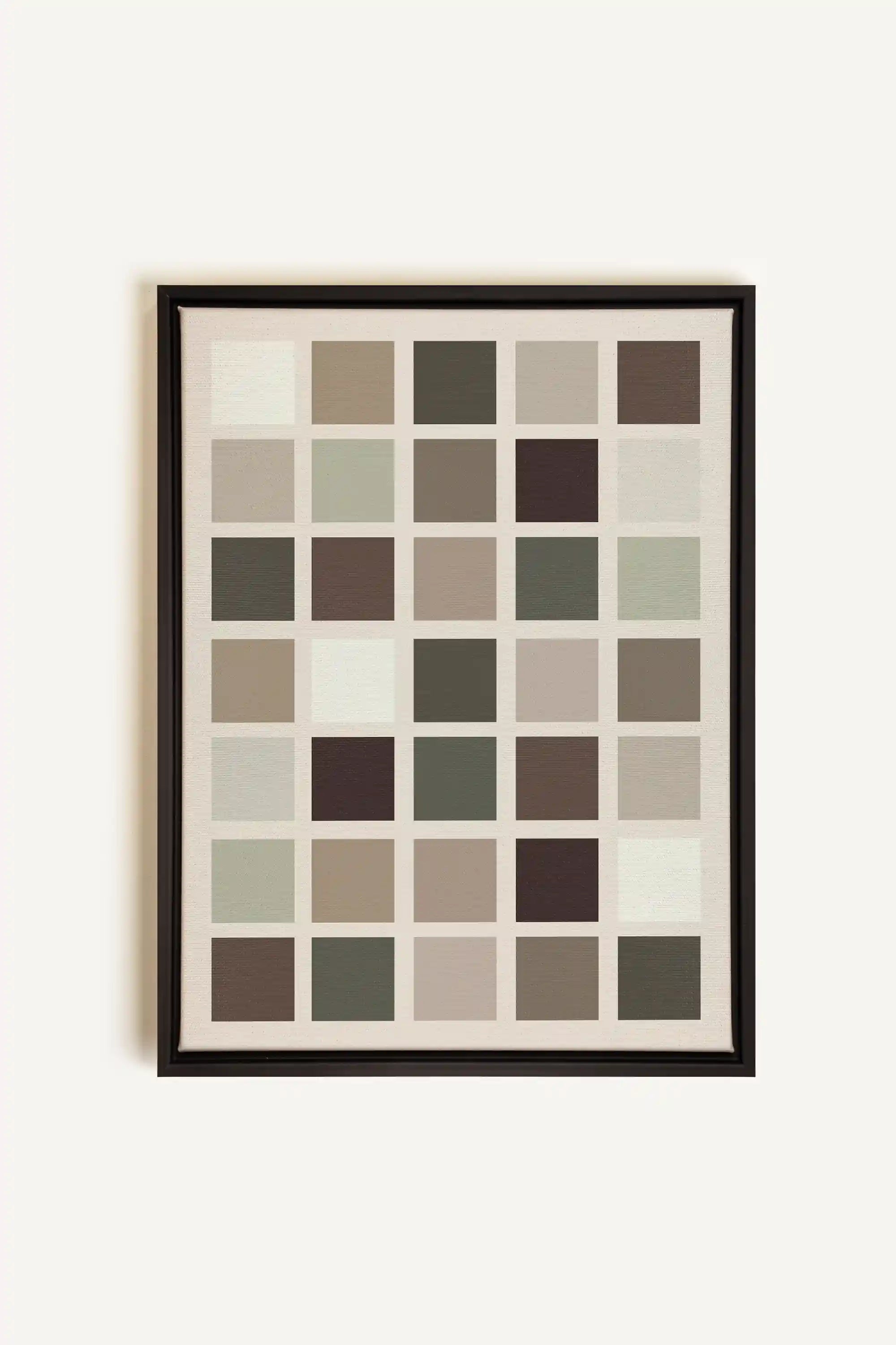 ORGANIZED TONES, Oeuvre sur toile étirée, encadré Noir