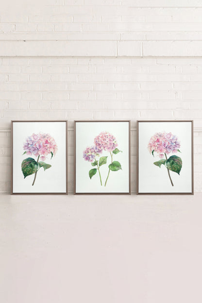 BLOSSOMING TRIO (3 works on stretched canvas)