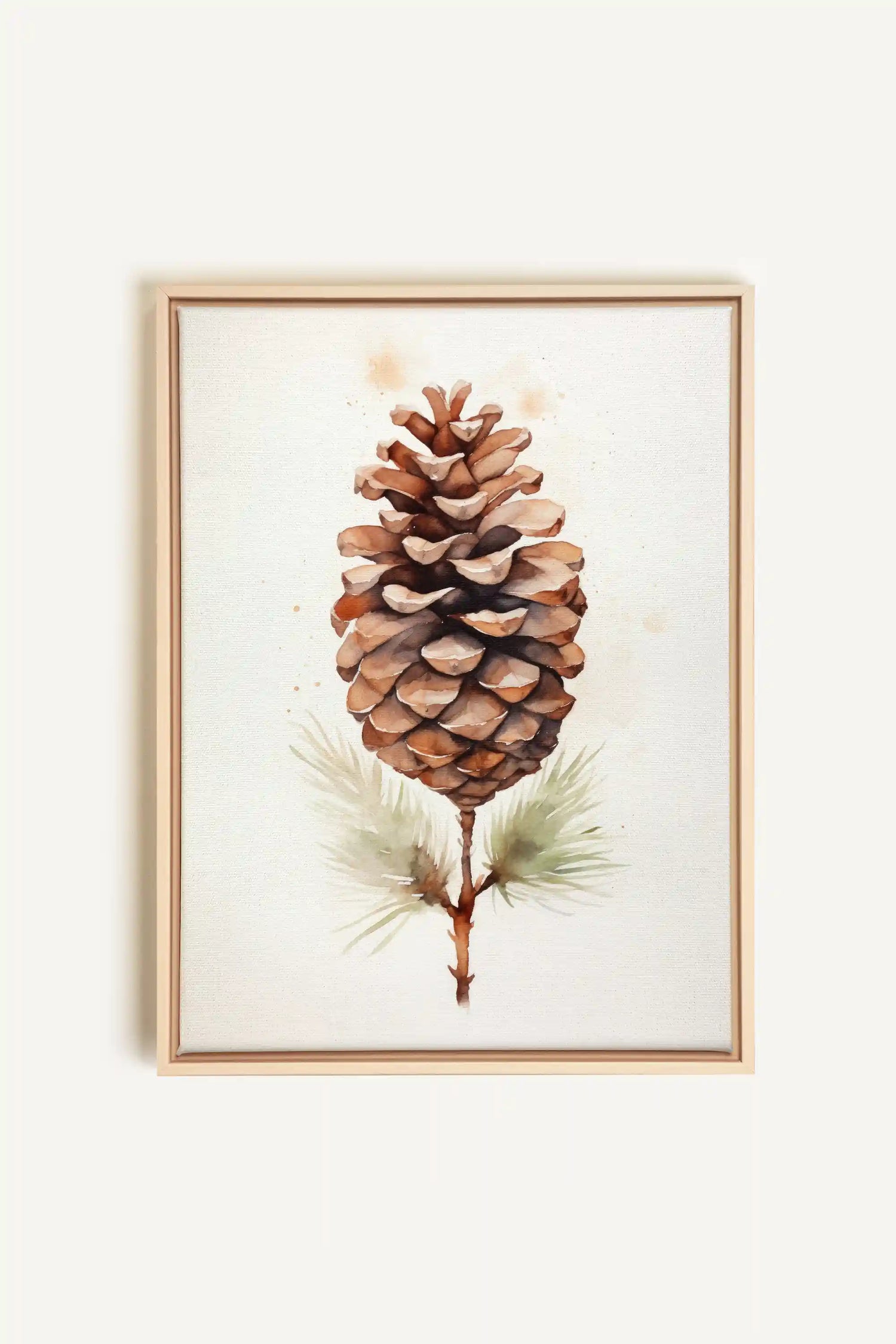 Pine haven, Oeuvre sur toile étirée, encadré Naturel Clair