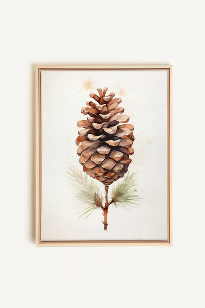 Pine haven, Oeuvre sur toile étirée, encadré Naturel Clair