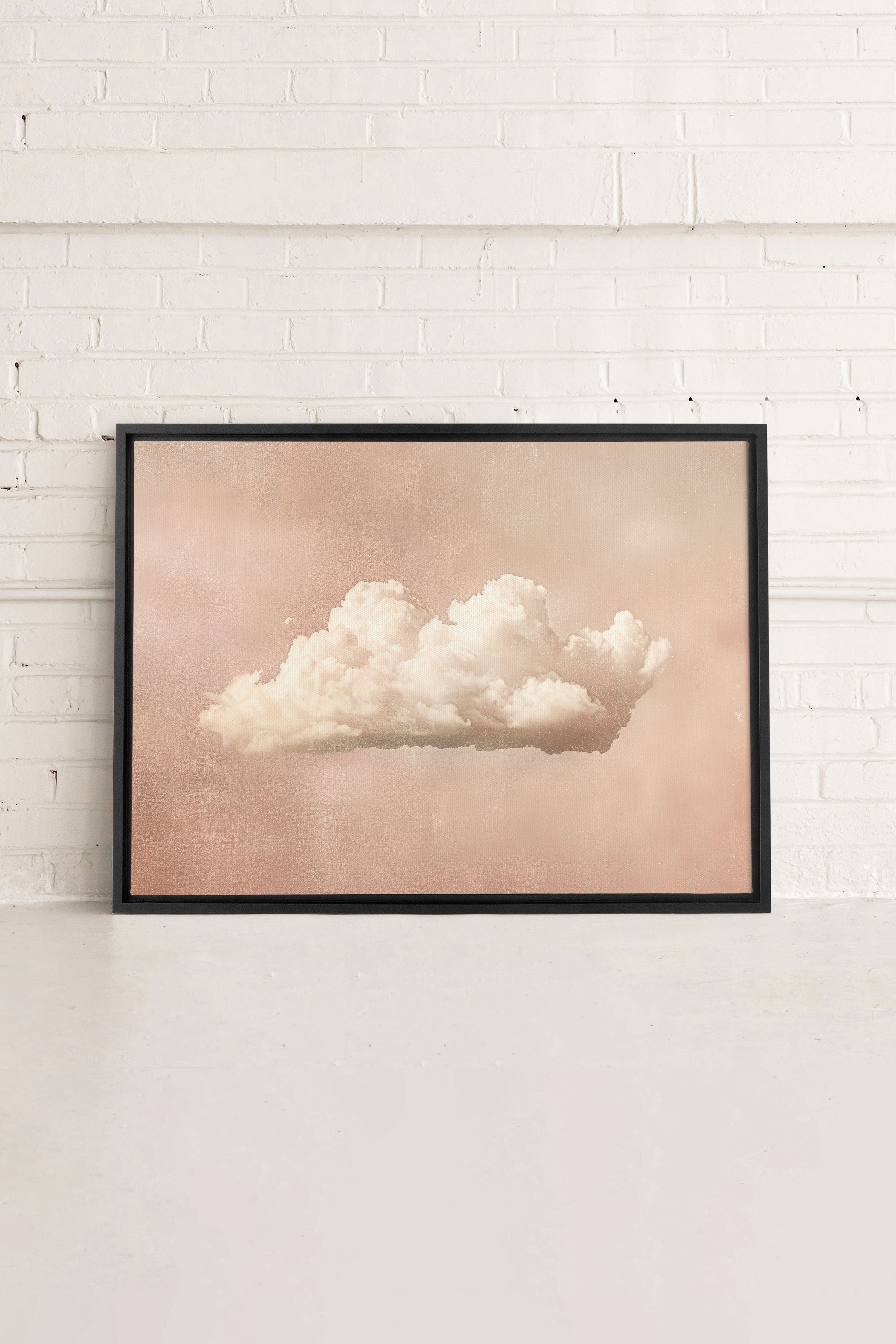 OLEKA CANVAS - PINK DREAM, Oeuvre sur toile étirée, encadré Noir