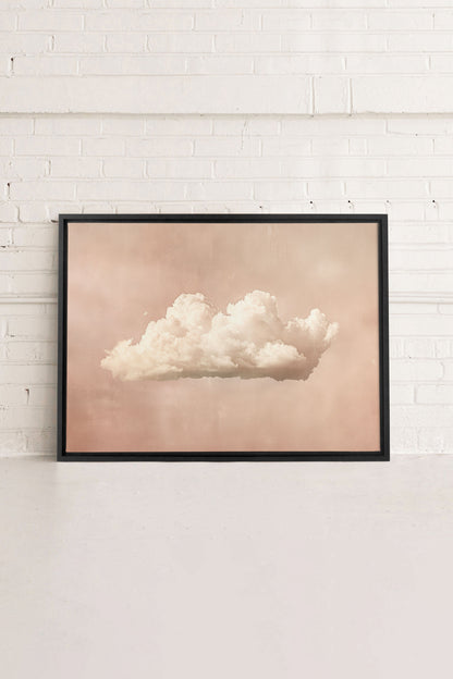 OLEKA CANVAS - PINK DREAM, Oeuvre sur toile étirée, encadré Noir