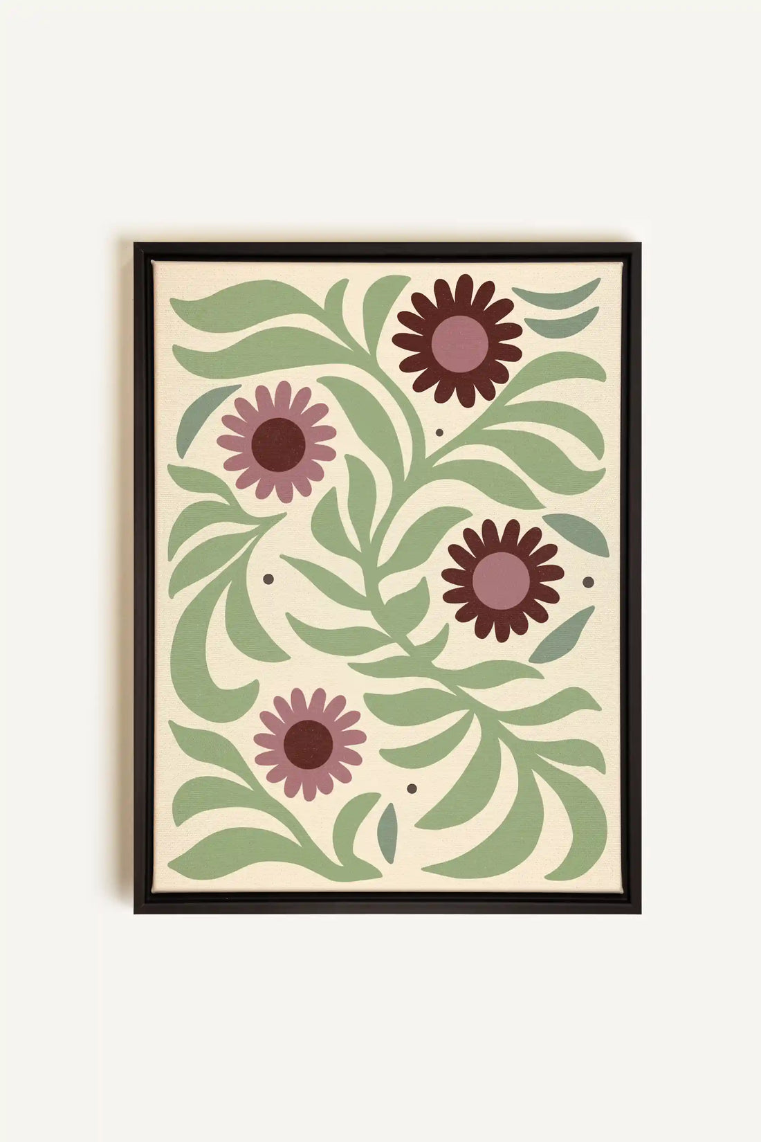 ROSY SPRIGS, Oeuvre sur toile étirée, encadré Noir