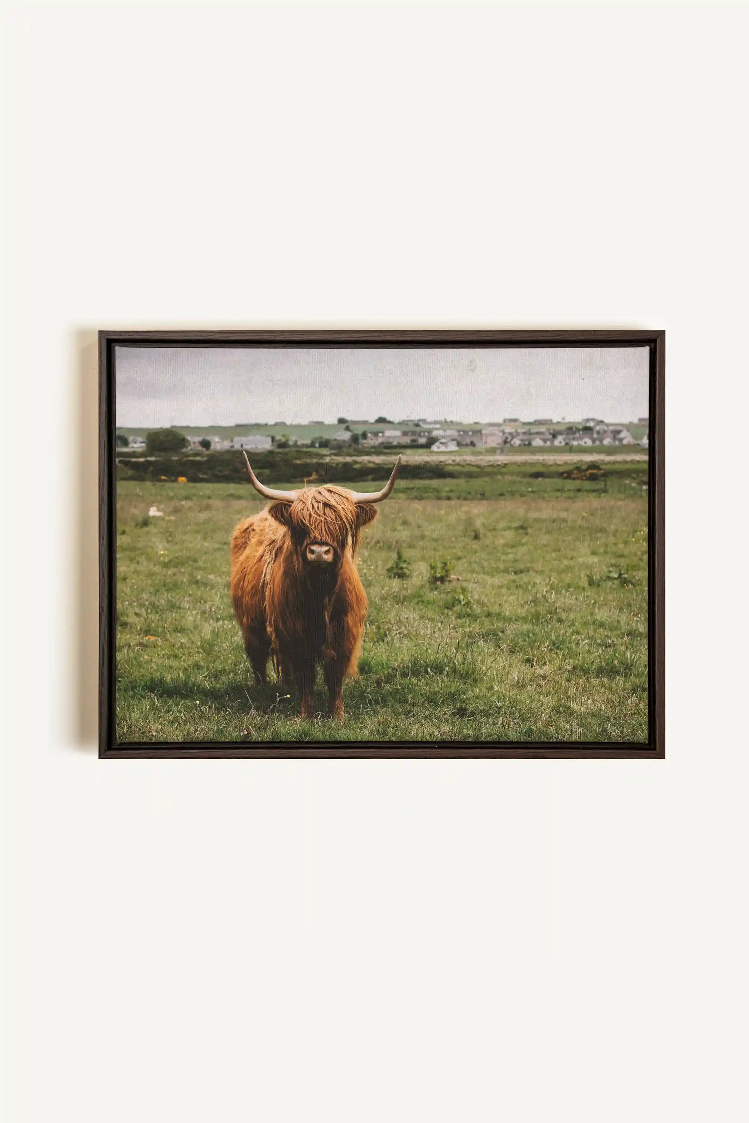 RUSTIC LEGEND, Artwork on stretched canvas, framed in Walnut Brown