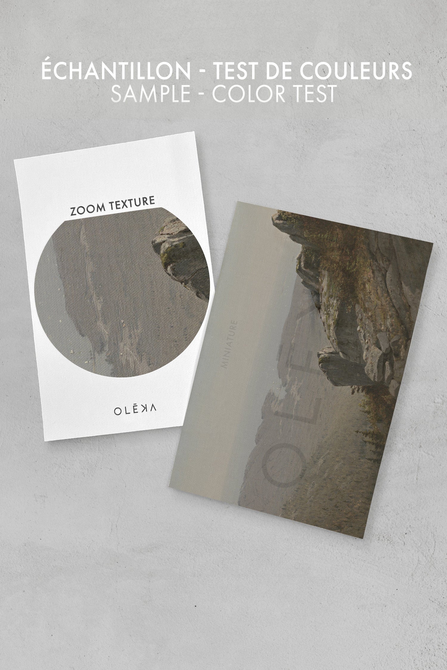 ROCKY CLIFF, Oeuvre sur toile étirée