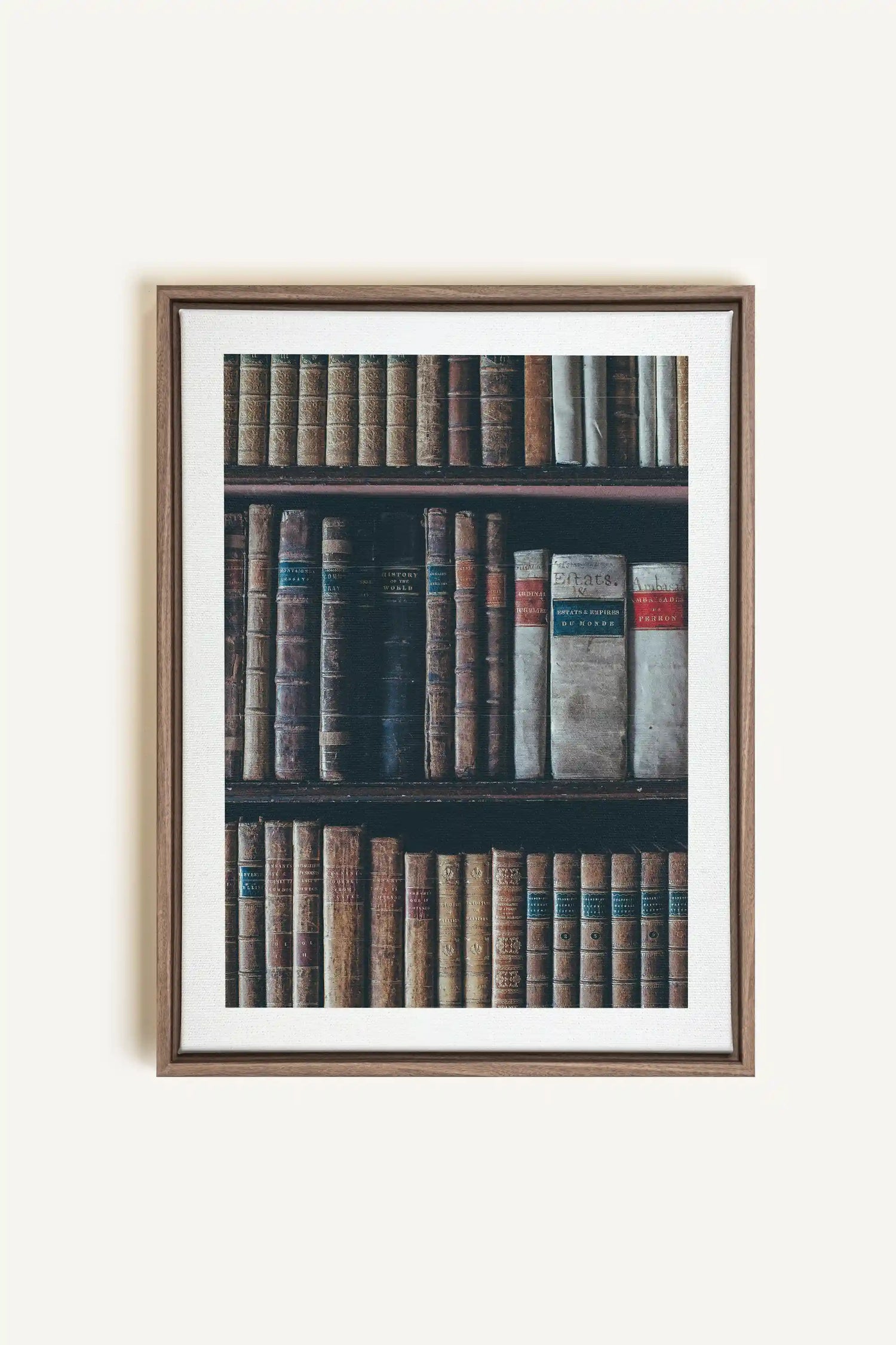 SAVOIR OCCULTE, Oeuvre sur toile étirée, encadré Brun Chêne