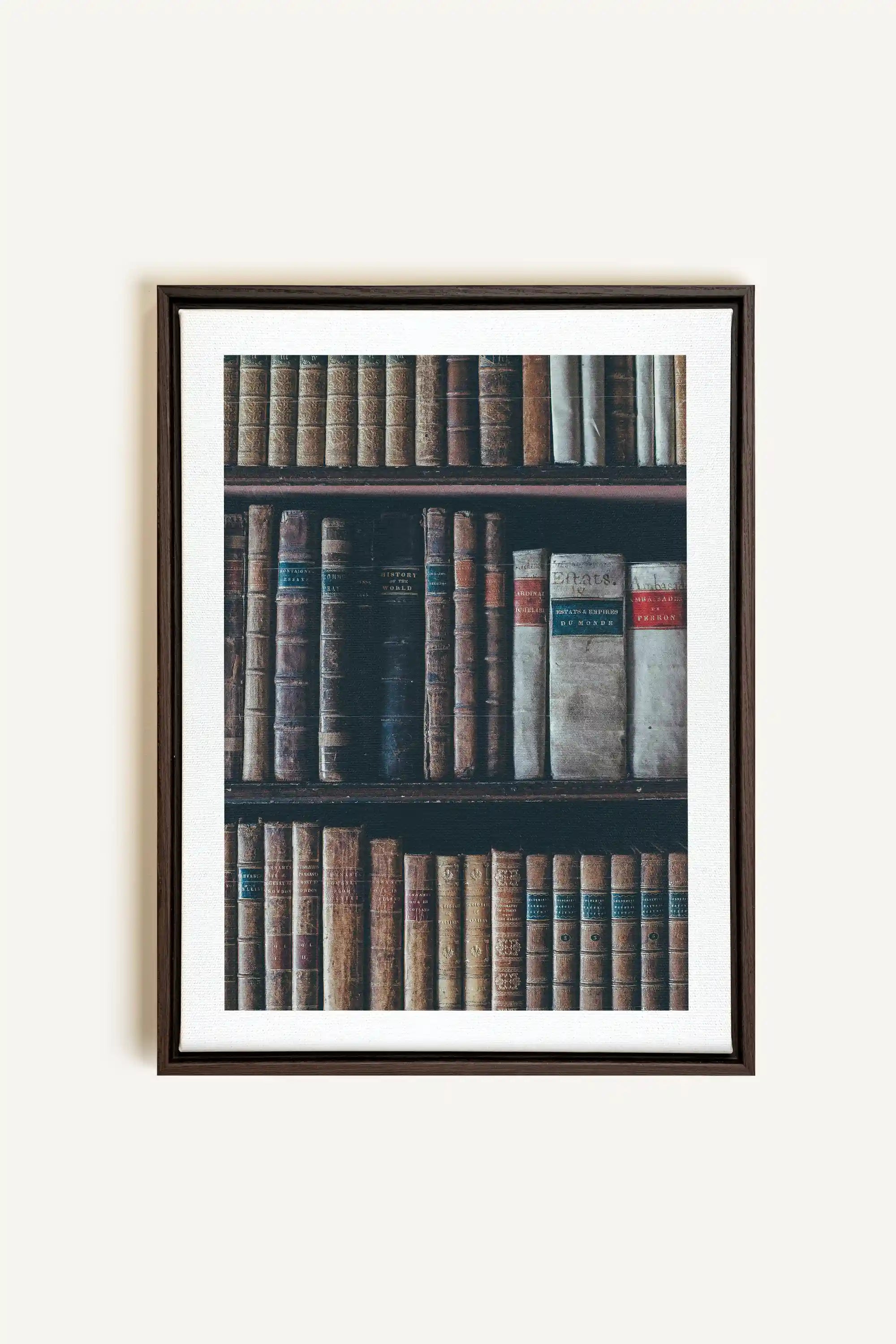 SAVOIR OCCULTE, Oeuvre sur toile étirée, encadré Brun Noyer