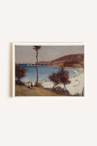 SEAFOAM MEMORIES, Oeuvre sur toile étirée, encadré Blanc