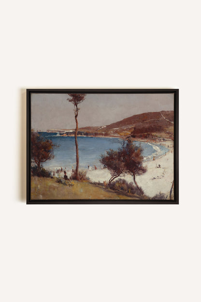 SEAFOAM MEMORIES, Oeuvre sur toile étirée, encadré Noir