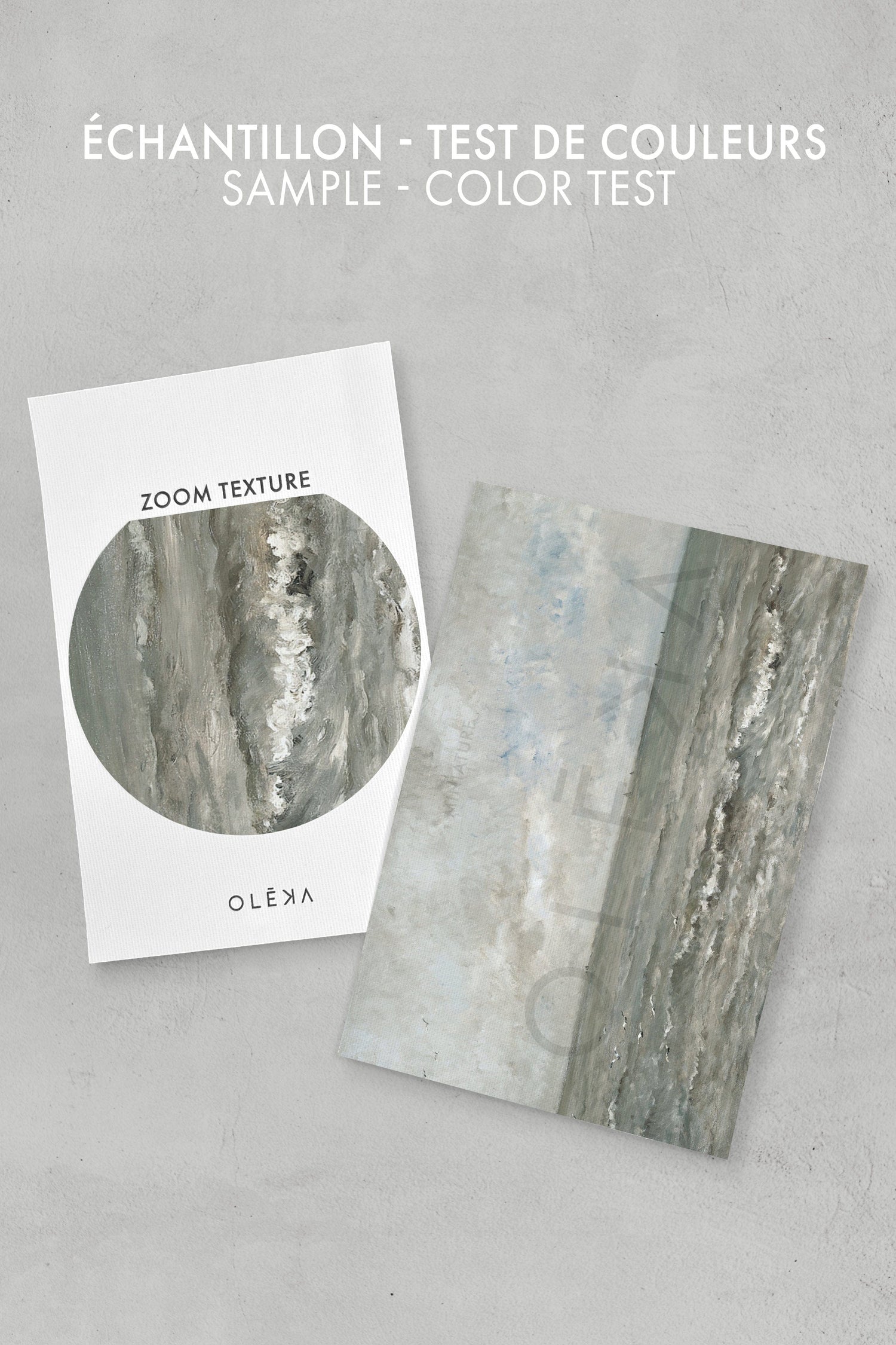 OLEKA CANVAS - SIGNATURE SEASCAPE, Oeuvre sur toile étirée, encadré Brun Chêne