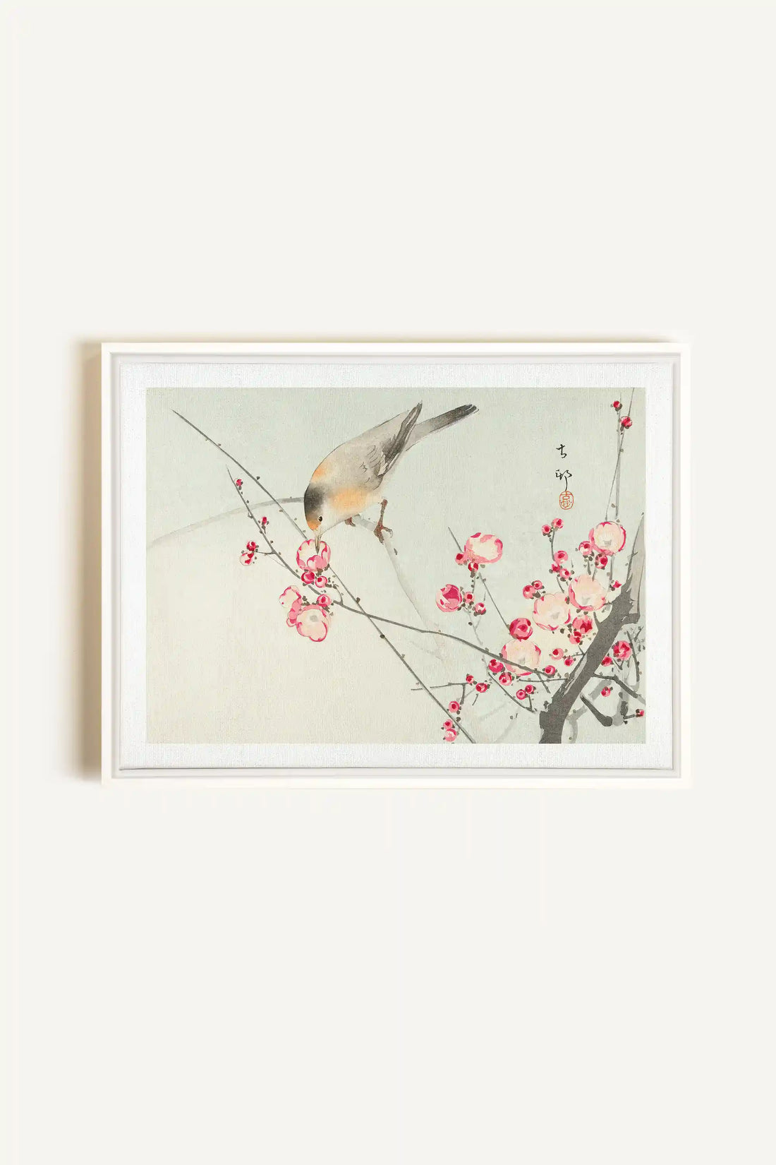 SONGBIRD, Oeuvre sur toile étirée, encadré Blanc