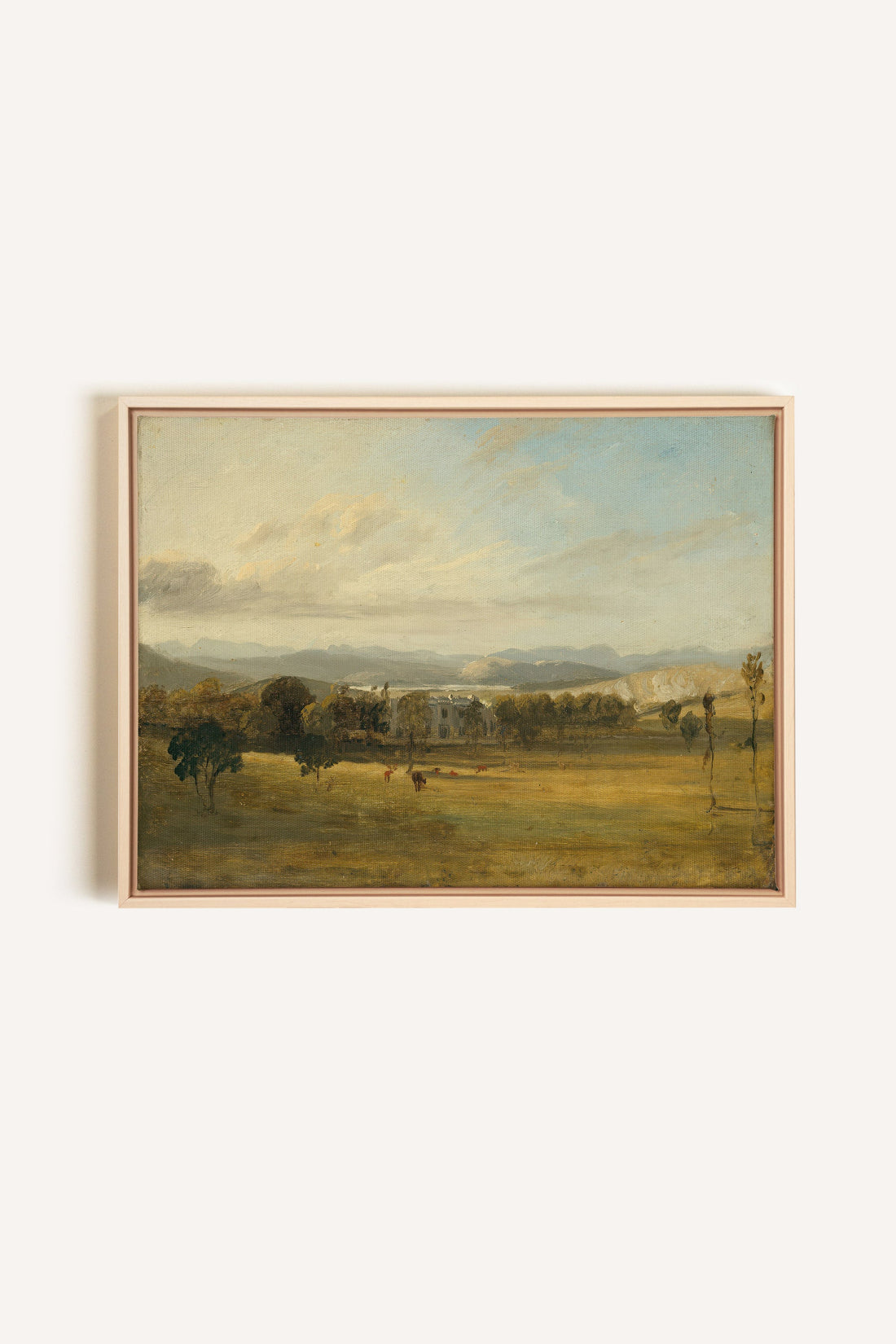SOUFFLE DORÉ, Artwork on stretched canvas, framed Natural Light