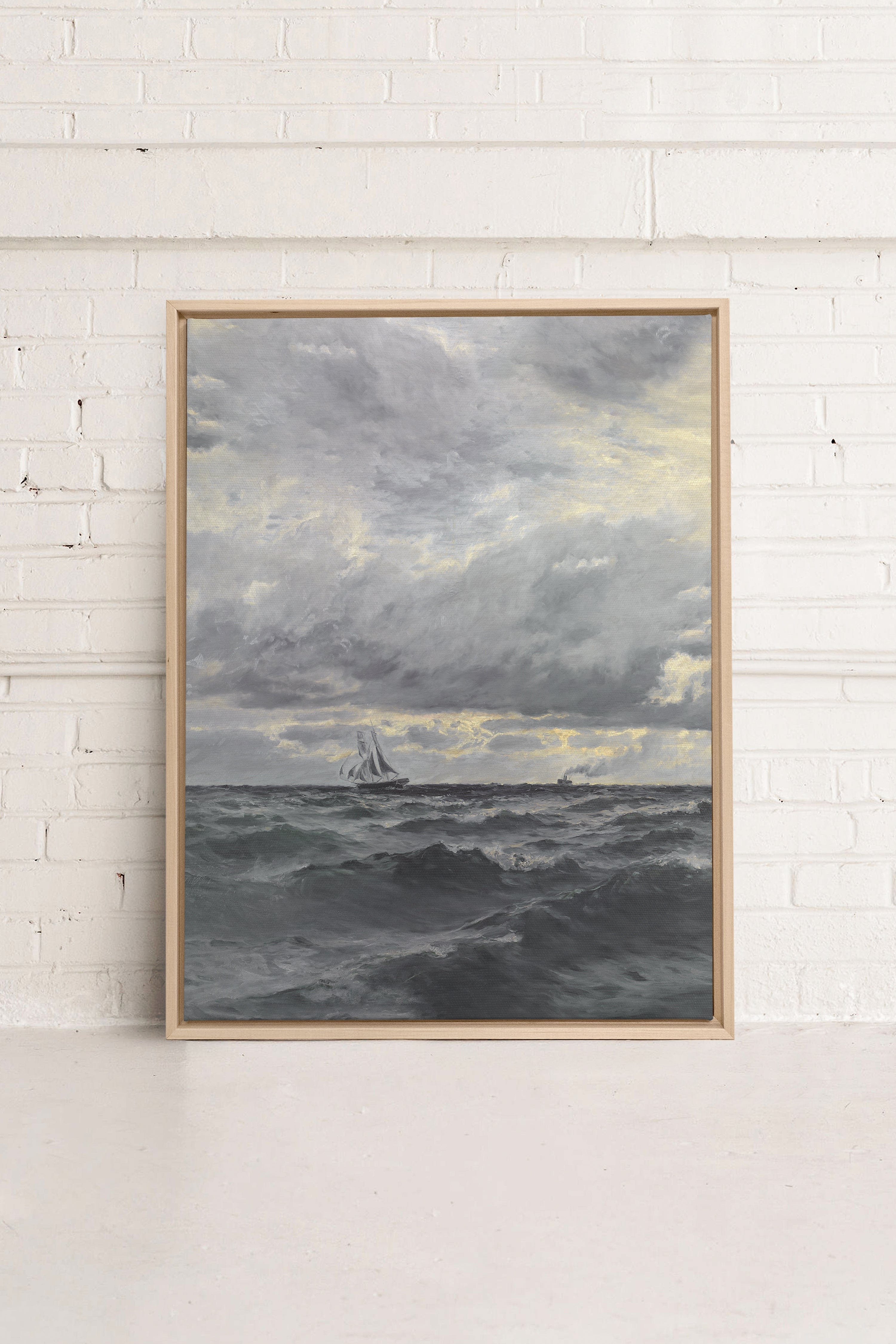 STORMY WATERS, Oeuvre sur toile étiré