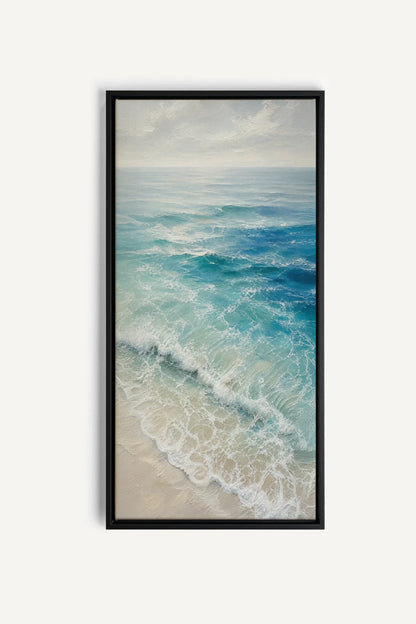 SALTWATER DREAM, Oeuvre sur toile étirée, encadré Noir