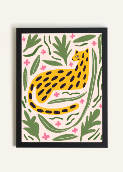 Savannah Pop, Toile Rigide cadre noir