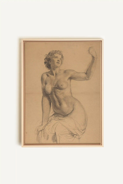 TIMELESS MUSE, Oeuvre sur toile étirée, encadré Naturel Clair