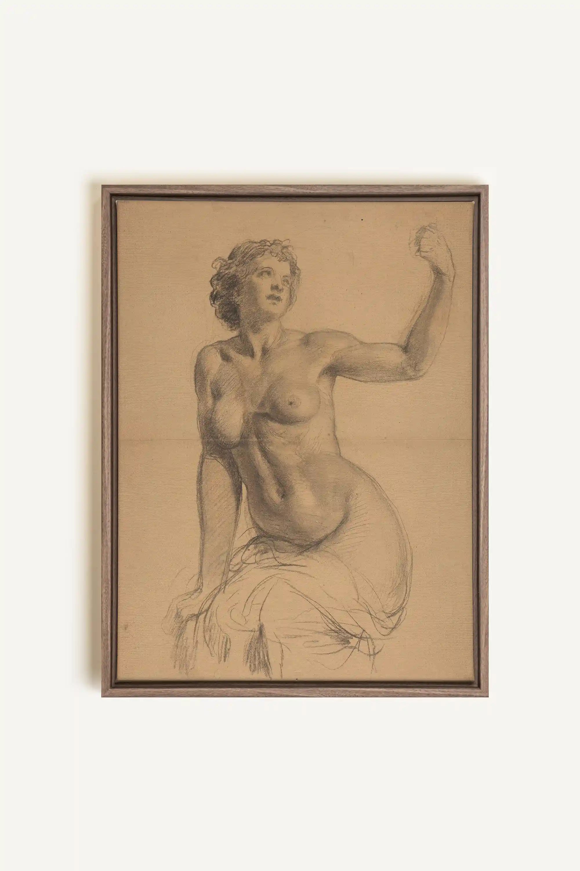 TIMELESS MUSE, Oeuvre sur toile étirée, encadré Brun Chêne