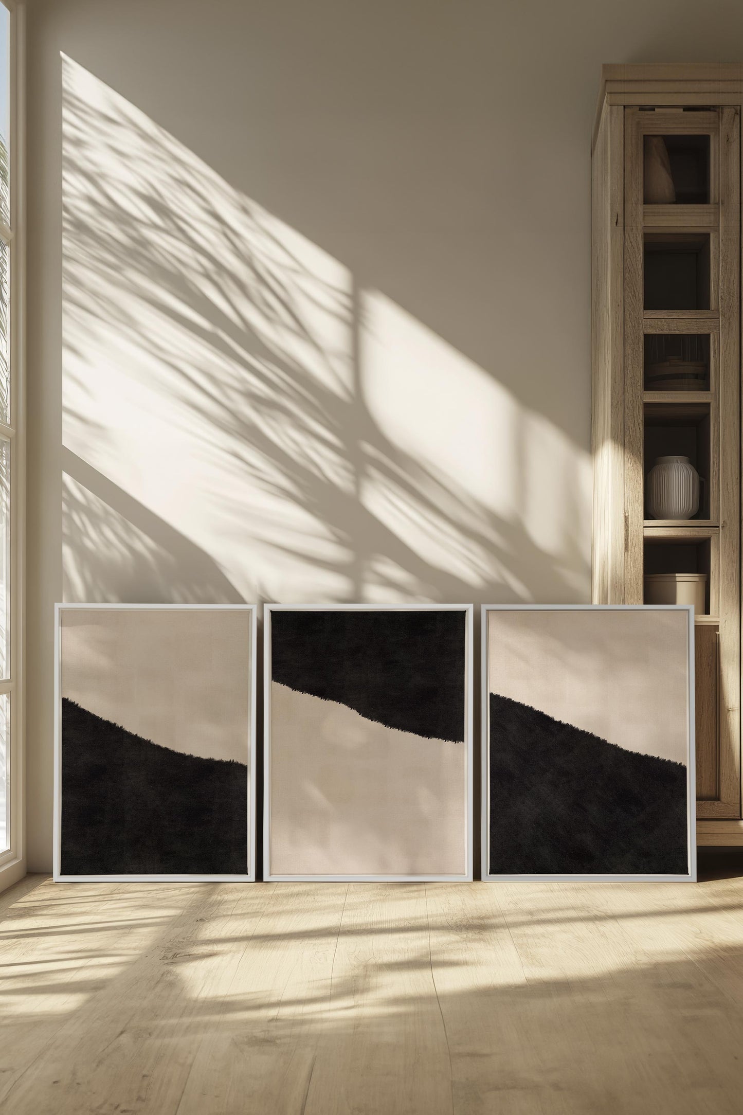 LUXURY TRIO (3 works on stretched canvas)