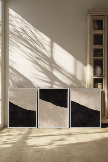 LUXURY TRIO (3 works on stretched canvas)