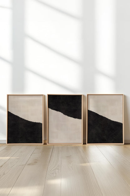 LUXURY TRIO (3 works on stretched canvas)
