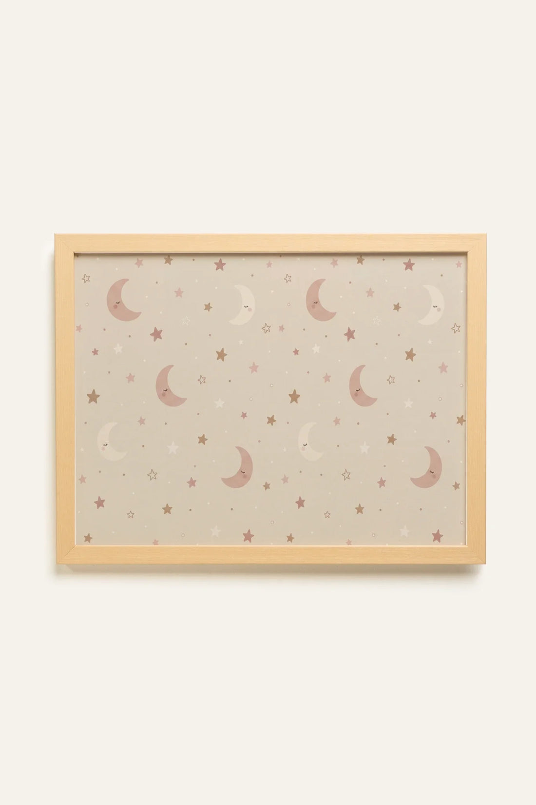 TINY STARS, Oeuvre sur toile rigide, encadré Naturel Clair