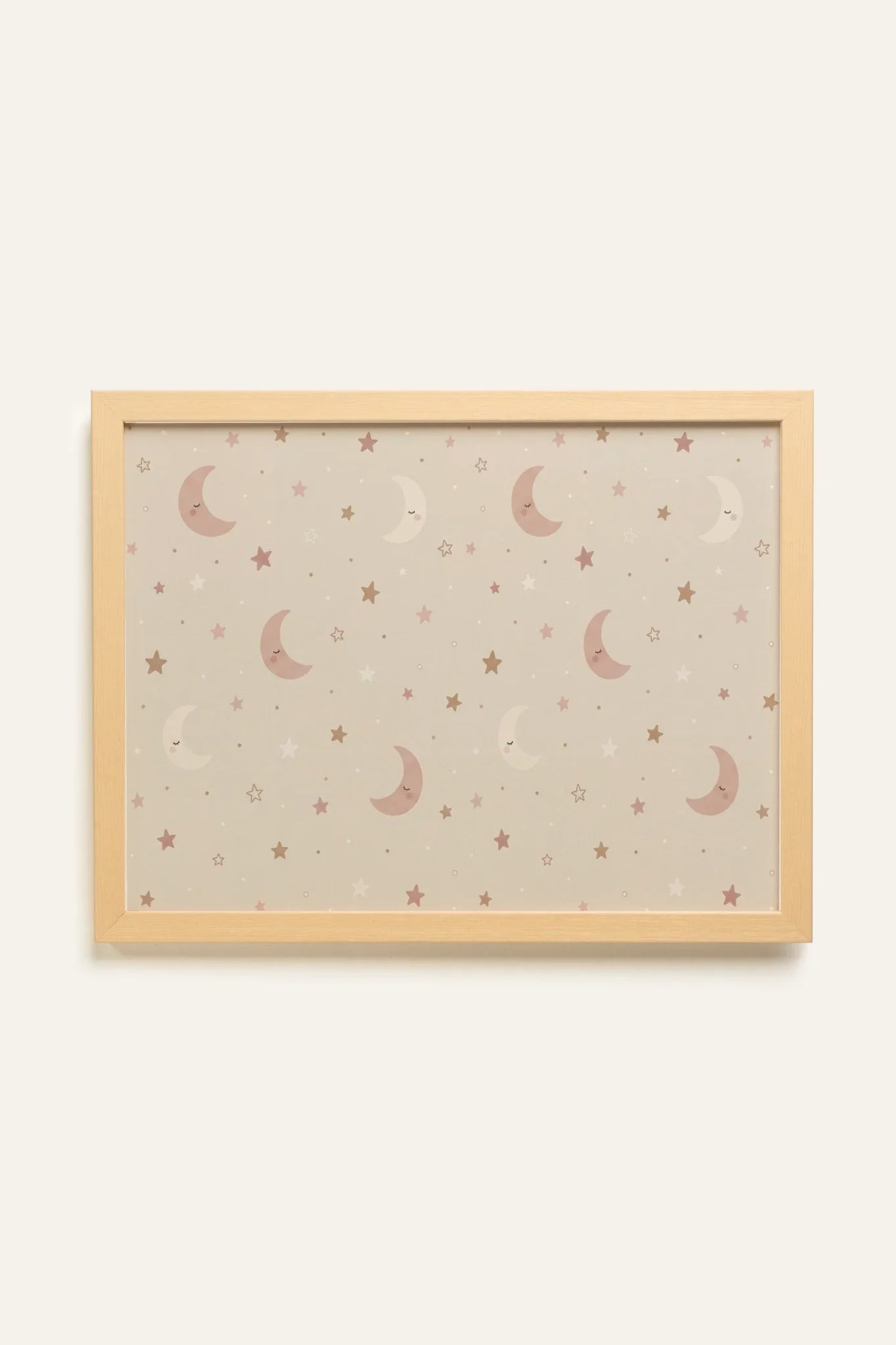 TINY STARS, Oeuvre sur toile rigide, encadré Naturel Clair