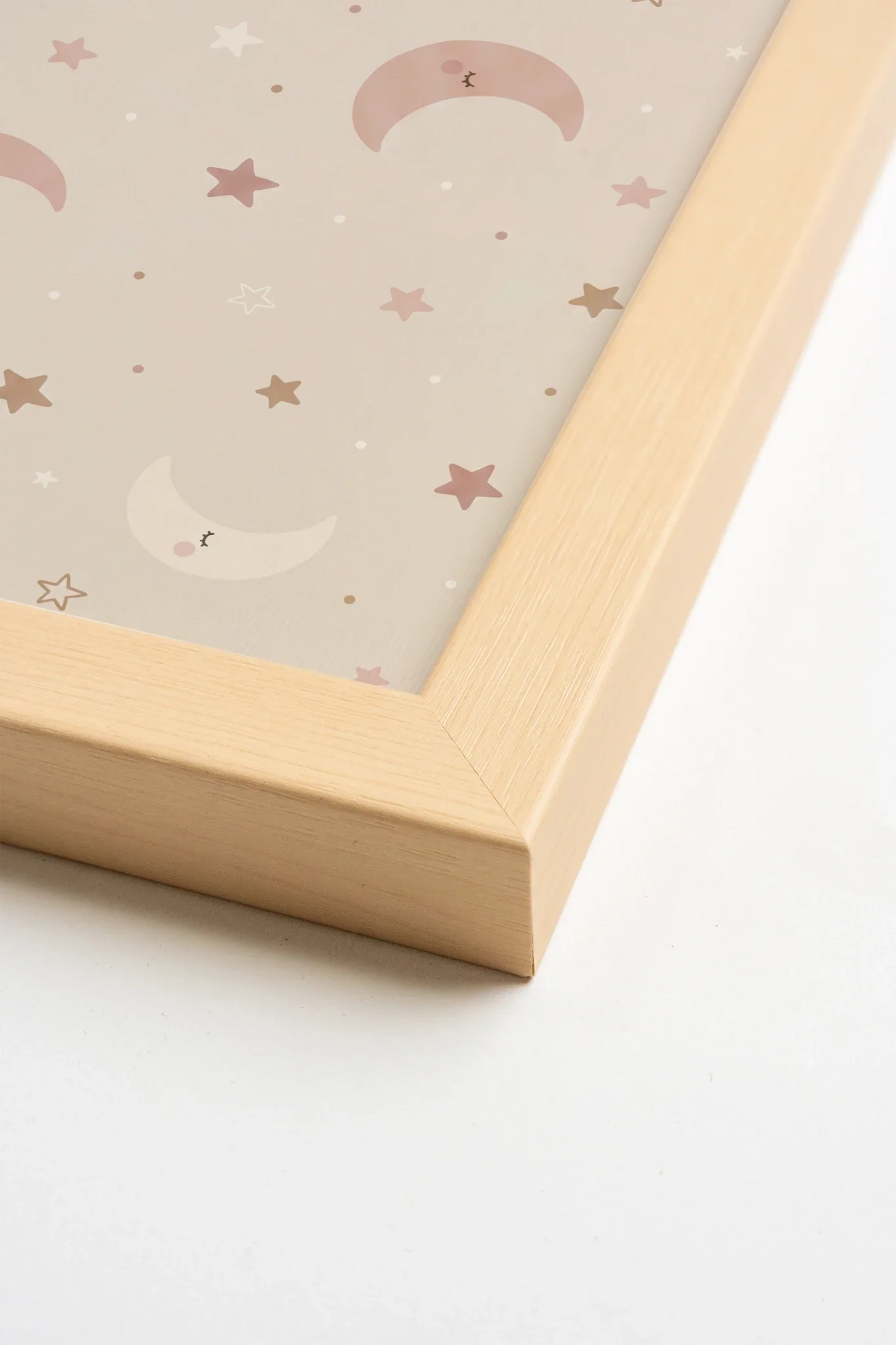 TINY STARS, Oeuvre sur toile rigide, encadré Naturel Clair