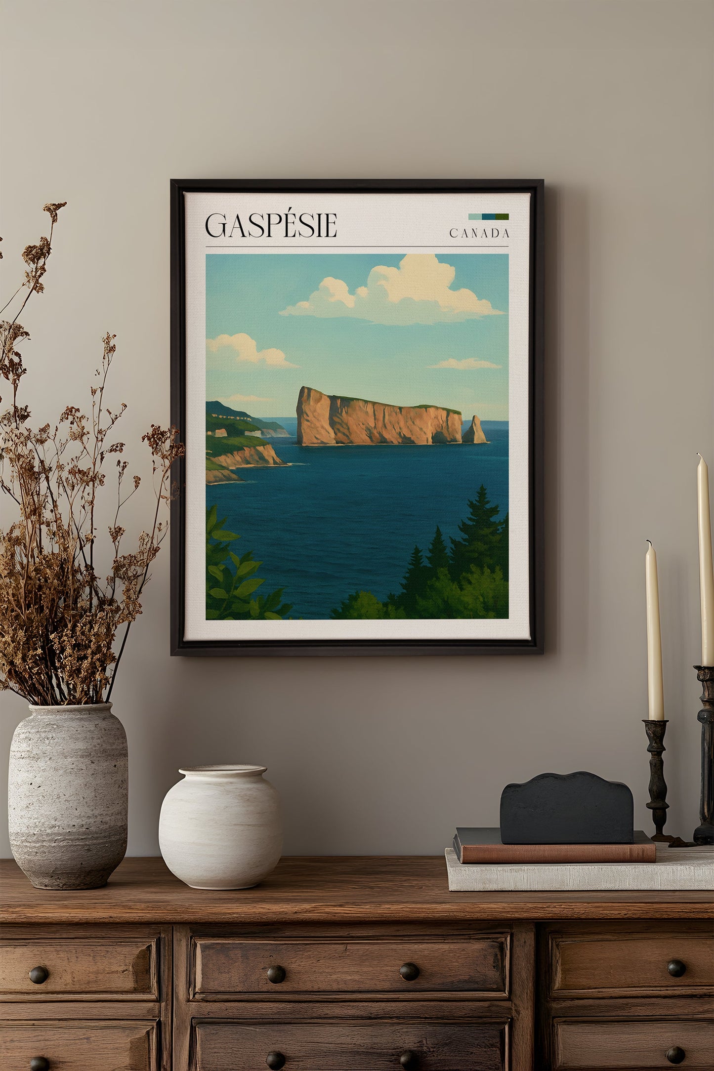 GASPÉSIE, Work on stretched canvas