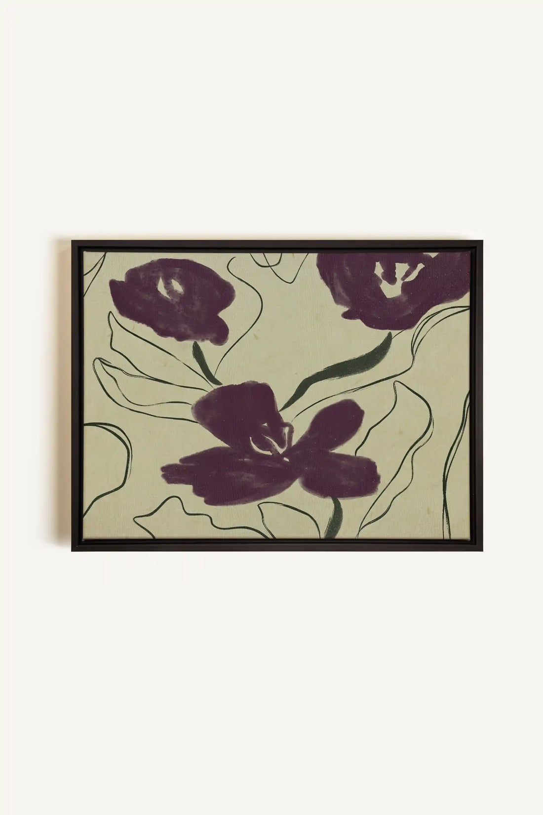 VELVET GARDEN, Oeuvre sur toile étirée, encadré Noir