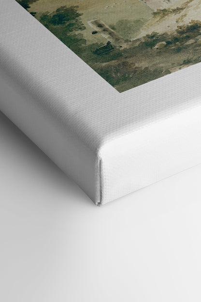 VILLAGE, printed canvas