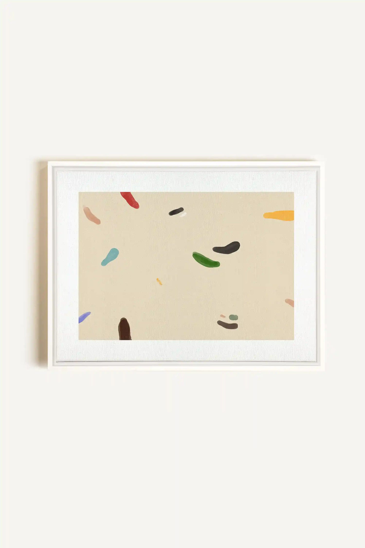 WATERCOLOR DRIFT, Oeuvre sur toile étirée, encadré Blanc