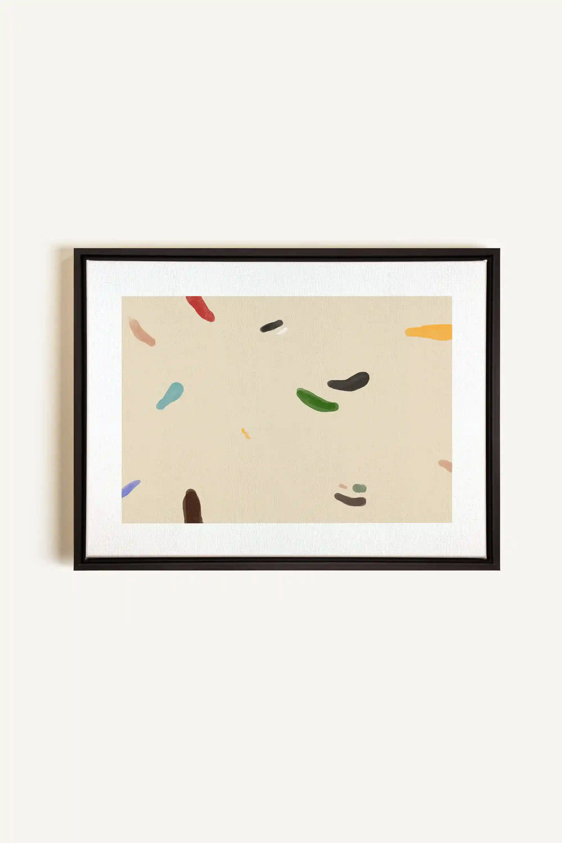 WATERCOLOR DRIFT, Oeuvre sur toile étirée, encadré Noir