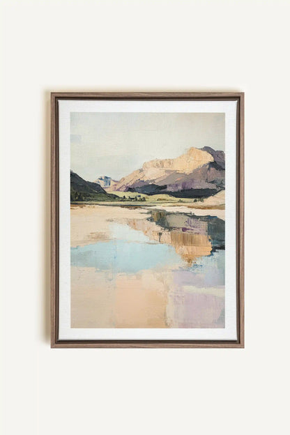 WHISPERS OF THE CANYON, Oeuvre sur toile étirée, encadré Brun Chêne