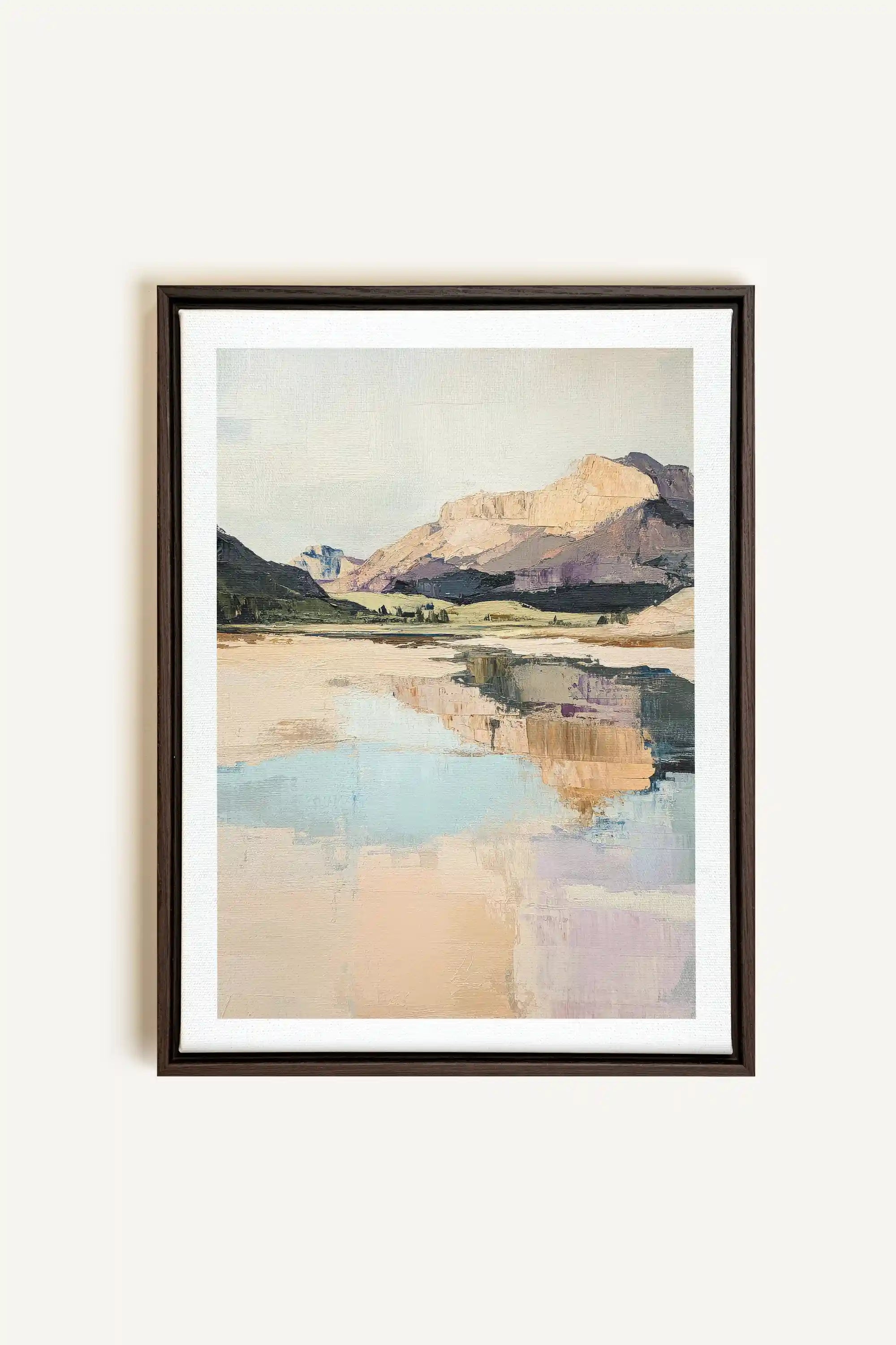 WHISPERS OF THE CANYON, Artwork on stretched canvas, framed in Walnut Brown