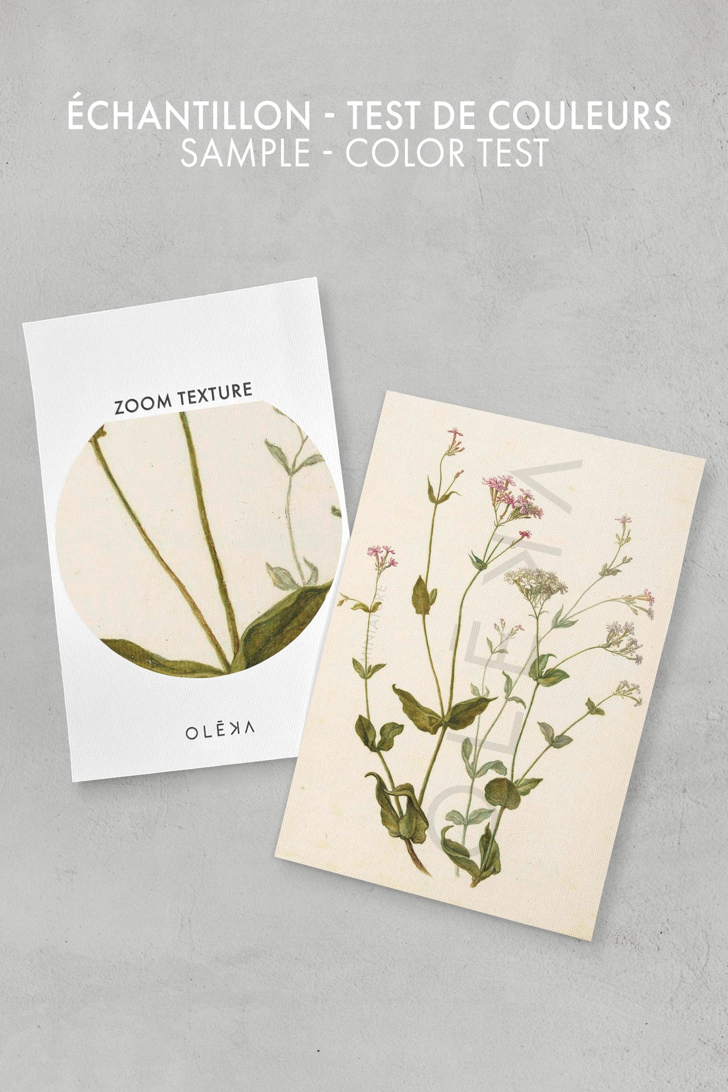 WILD FLOWERS, printed canvas
