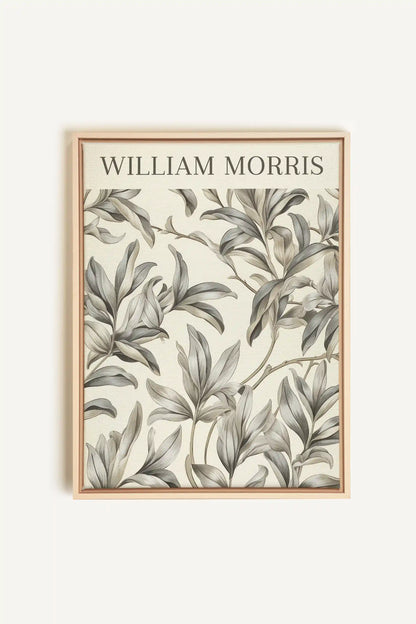 WILLIAM MORRIS, Artwork on stretched canvas, framed Natural Light