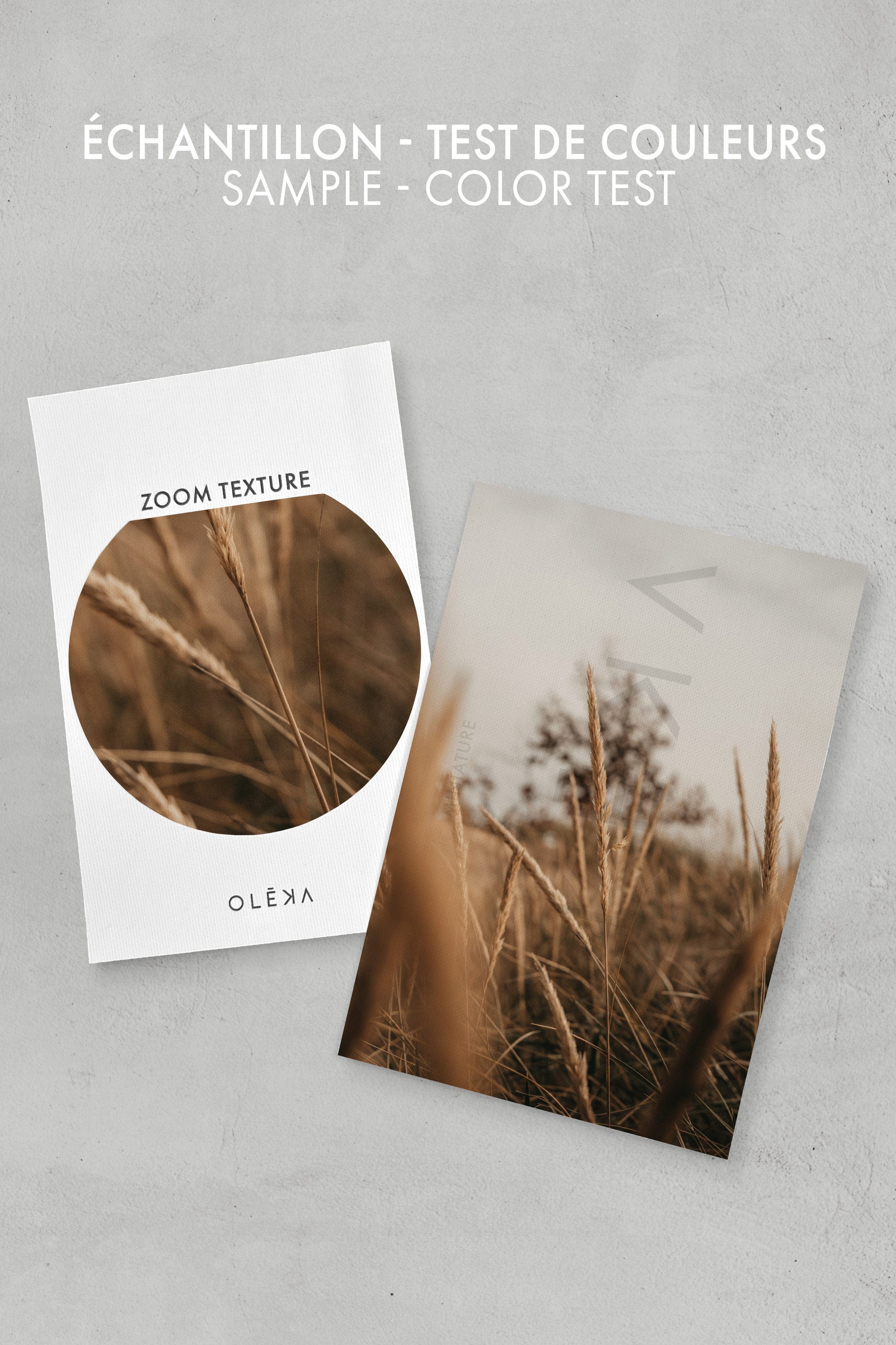 OLEKA CANVAS - WHEAT, Oeuvre sur toile étirée, encadré Noir