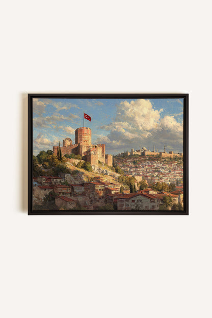 WHISPERS OF ISTANBUL, Oeuvre sur toile étirée, encadré Noir