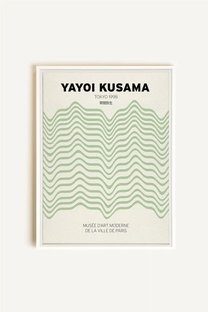 YAYOI I, Oeuvre sur toile étirée, encadré Blanc