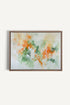 OLEKA CANVAS - ABSTRACT JUNGLE, Oeuvre sur toile étirée, encadré Brun Chêne