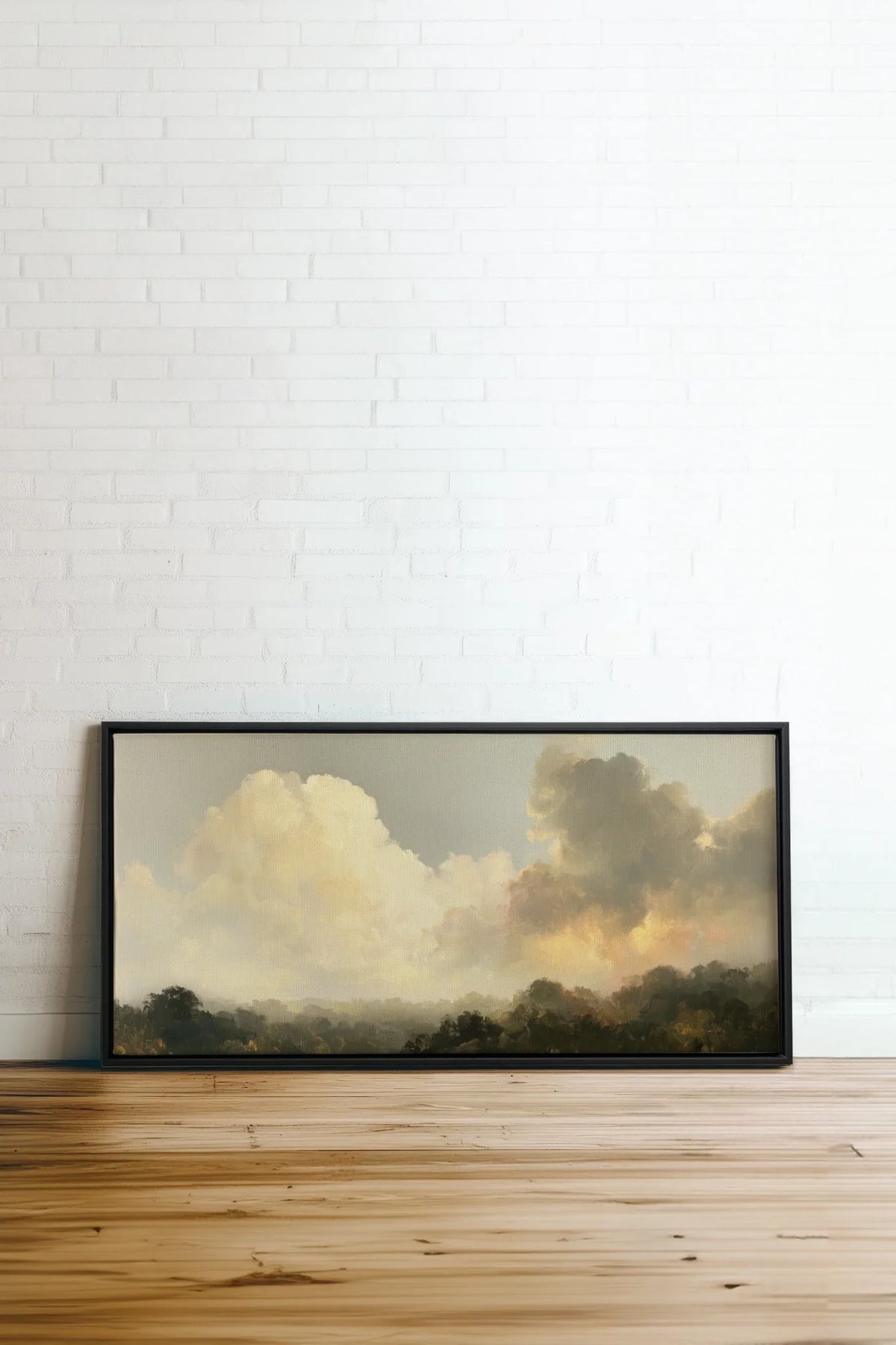 AFTER THE RAIN, Oeuvre sur toile étirée, encadré Noir