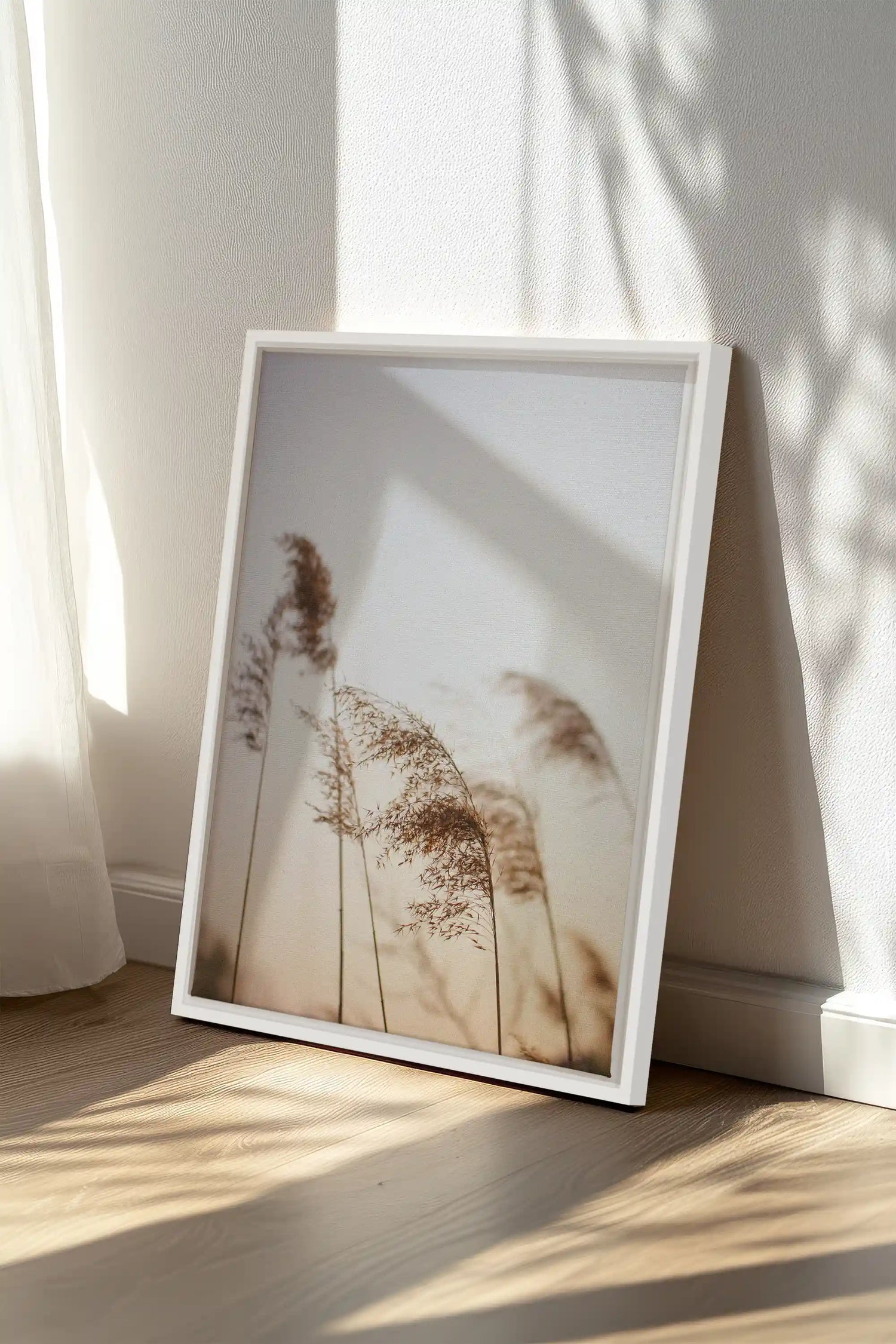 AFTERNOON, Oeuvre sur toile étirée, encadré Blanc