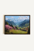 OLEKA CANVAS - ALPINE JOURNEY, Oeuvre sur toile étirée, encadré Brun Noyer