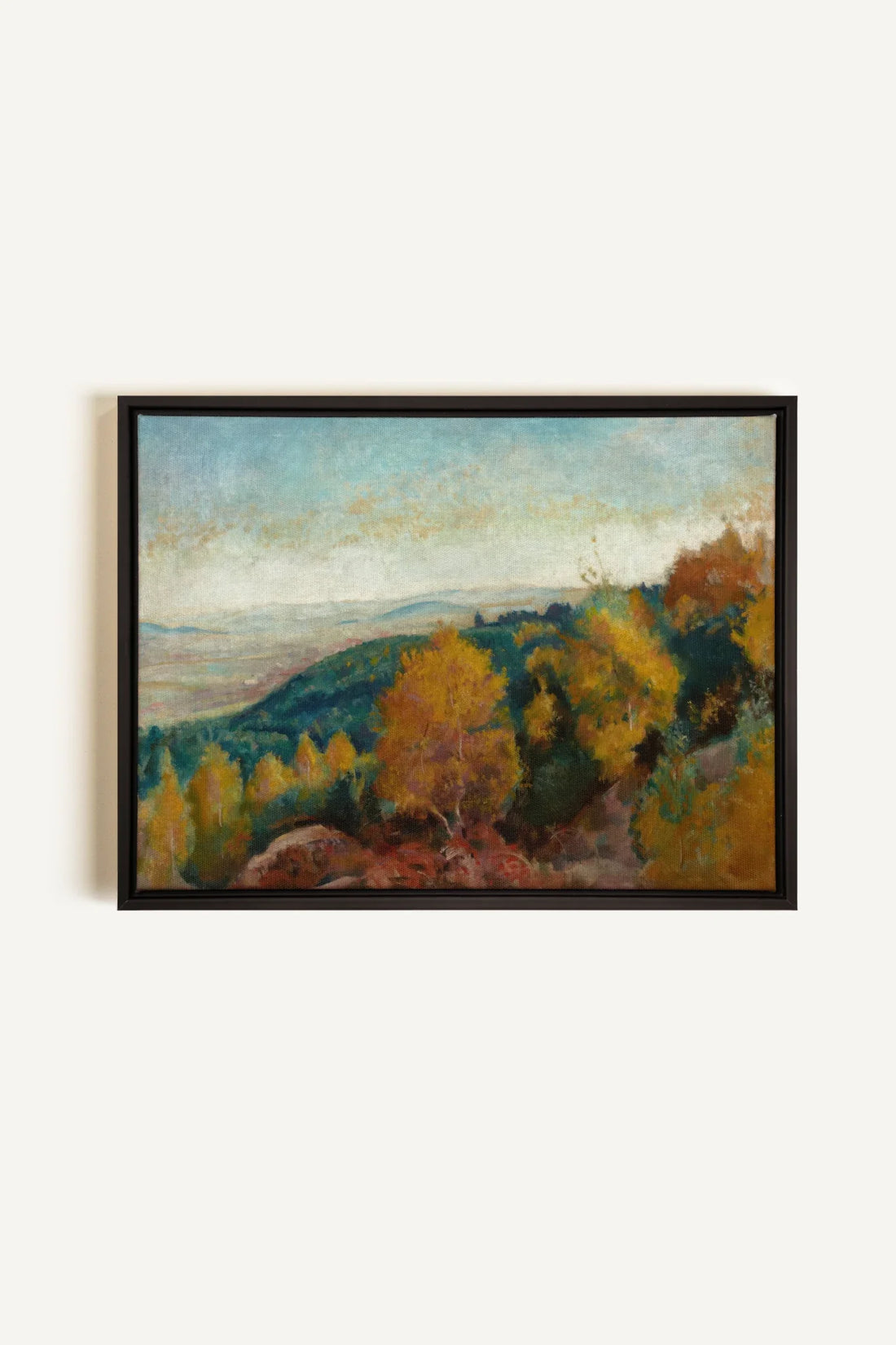 AMBER HILLS, Oeuvre sur toile étirée, encadré Noir