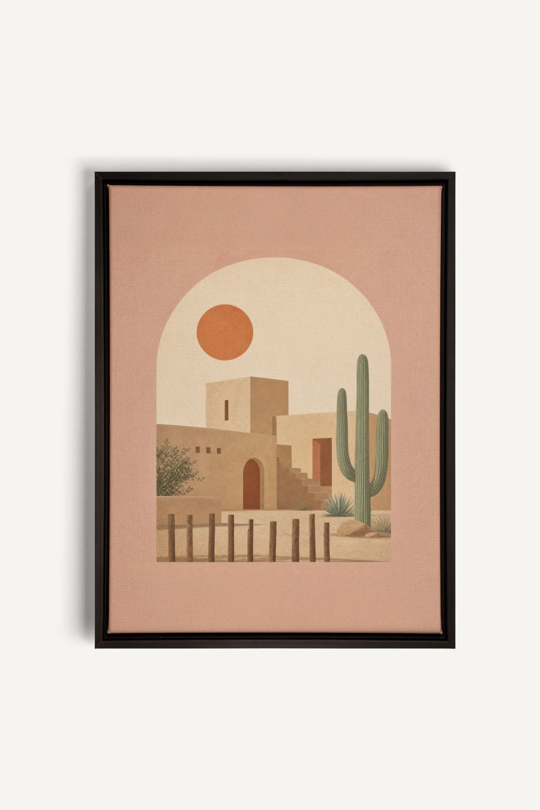 ARCHE DU DÉSERT, Oeuvre sur toile étirée, encadré Noir